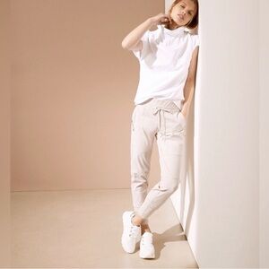 Raffaello Rossi  Candy Women’s Tapered Pants  EU  38 US 8 Light Ivory